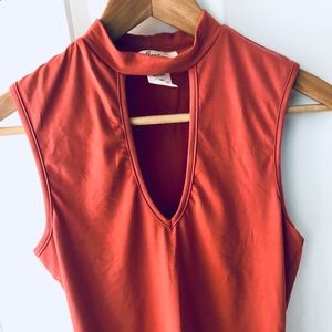 Gaze USA Crop Top Fitted Tank in Rose